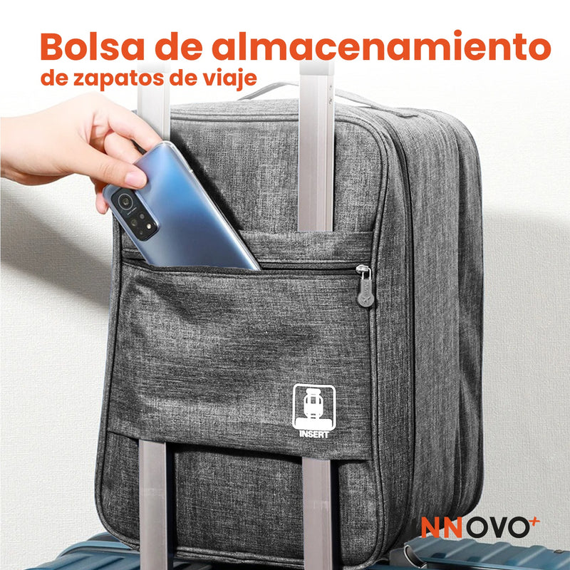 Combo Bags Organizador De Zapatos + Organizador De Ropa Interior Gris