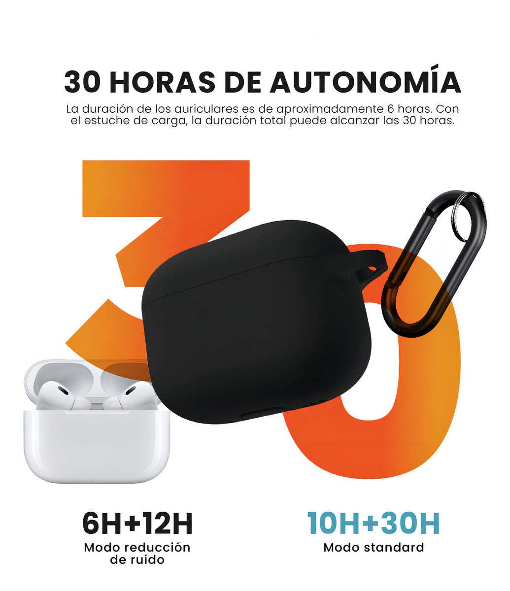 Audifonos Inalambricos Con Estuche Negro Pods 2 Generacion Bluetooth