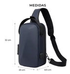 Bolso Antirrobo Impermeable Con Puerto Usb Candado Seguridad
