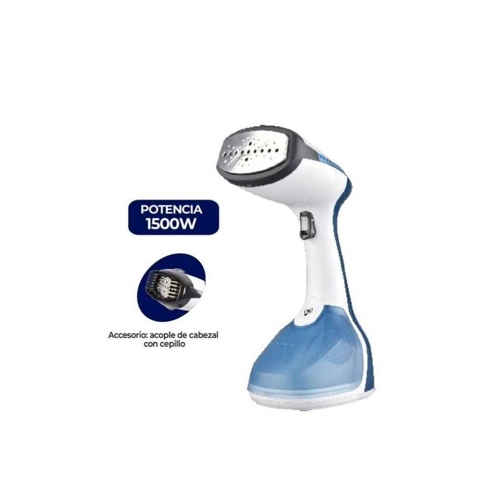 Plancha A Vapor Vertical Kalley 1500W Portatil Con Cepillo Removedor