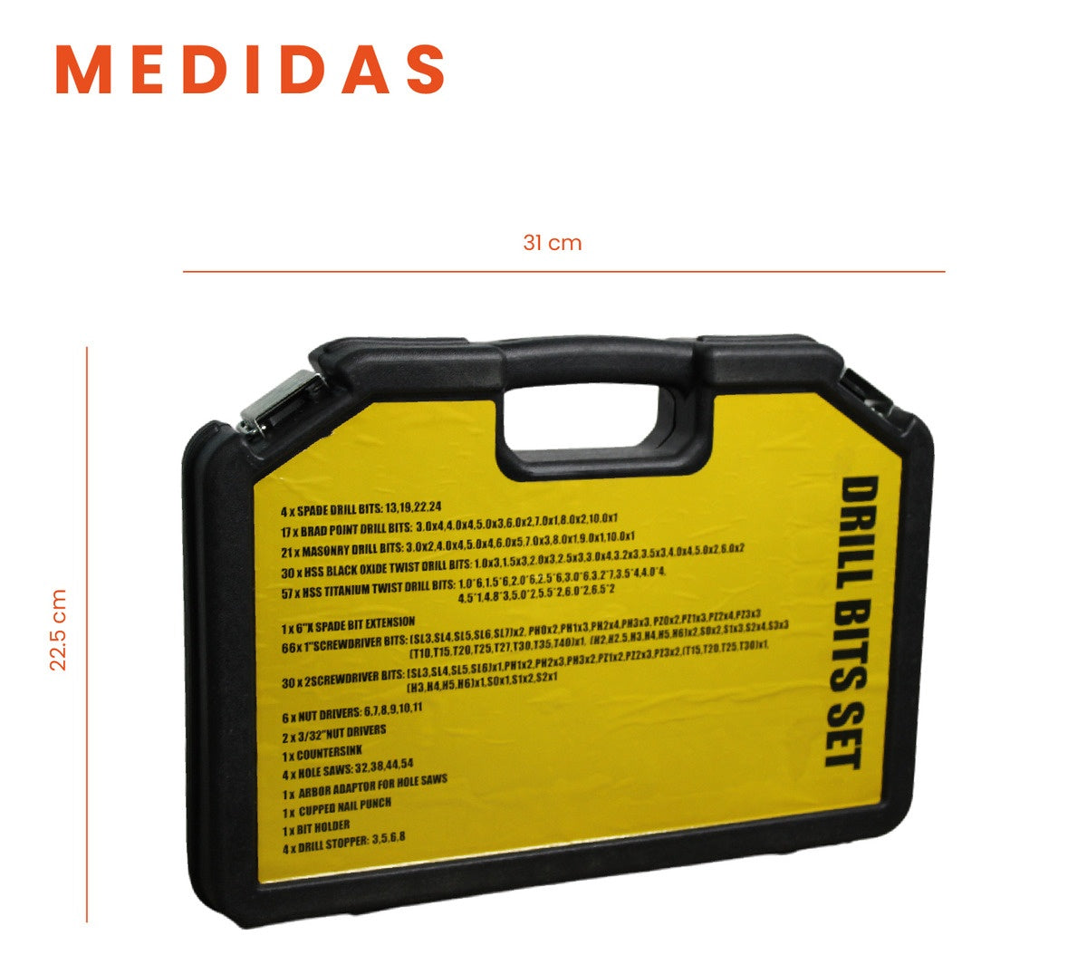 Puntas Brocas Para Taladro Estuche 246 Pz Profesional