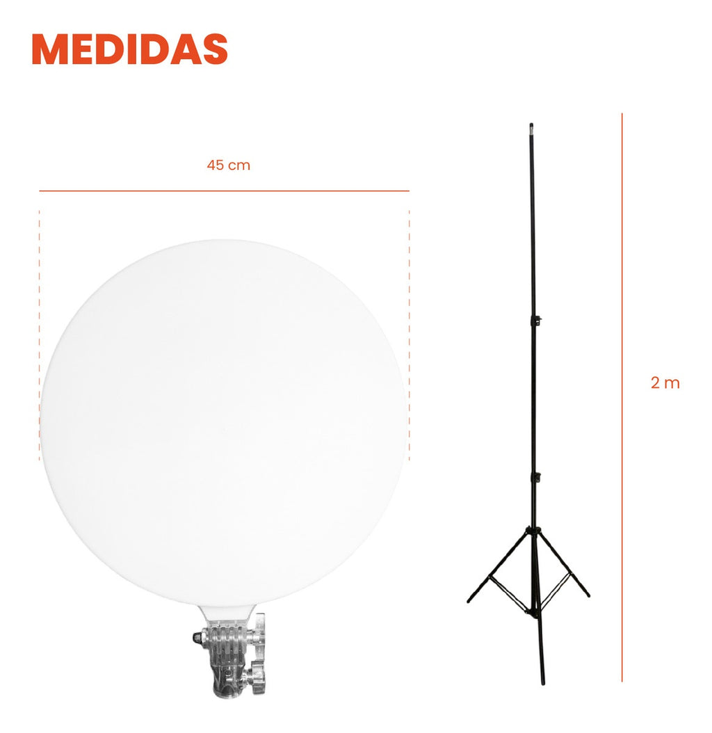 Panel De Iluminacion Profesional Multicolor Ajustable Rgb 3000W Con Tripode 2M Innovo Led