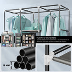 Closet Organizador Hogar X2 Armarios Ropa + Zapatero 9 Niveles