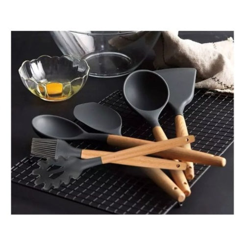 Platero Organizador De Loza Escurridor Con Set 12 Utensilios