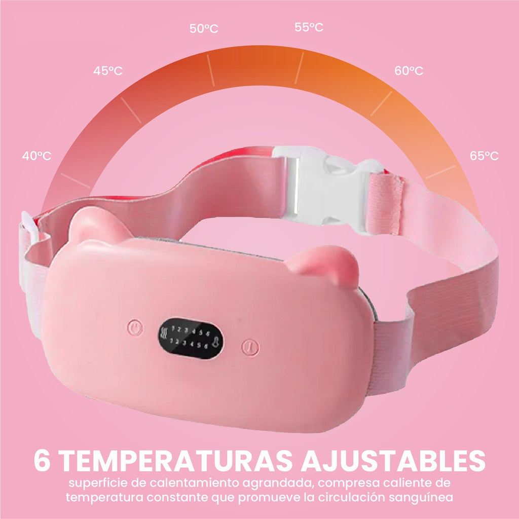 Masajeador Termico Abdominal Alivia Colicos Recargable Dolor Lumbar Innovo