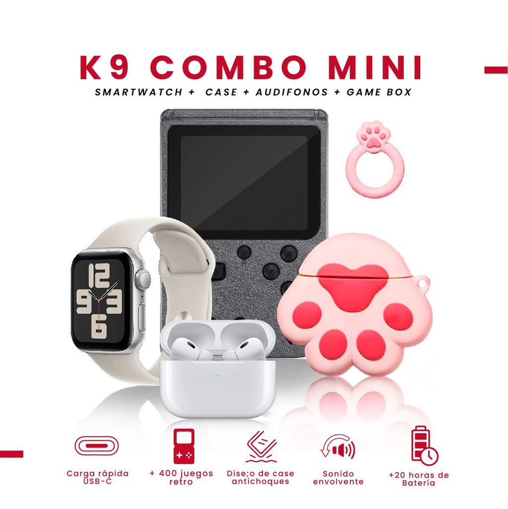 Smart Watch Deportivo Serie 8 Plus Con Audifonos Case Y Videojuegos Gris Edition