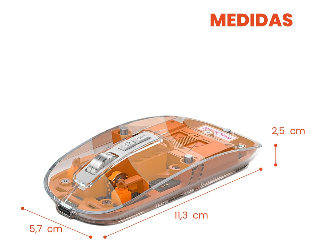 Mouse Para Pc Multi Conexion Bluetooth Receptor Usb