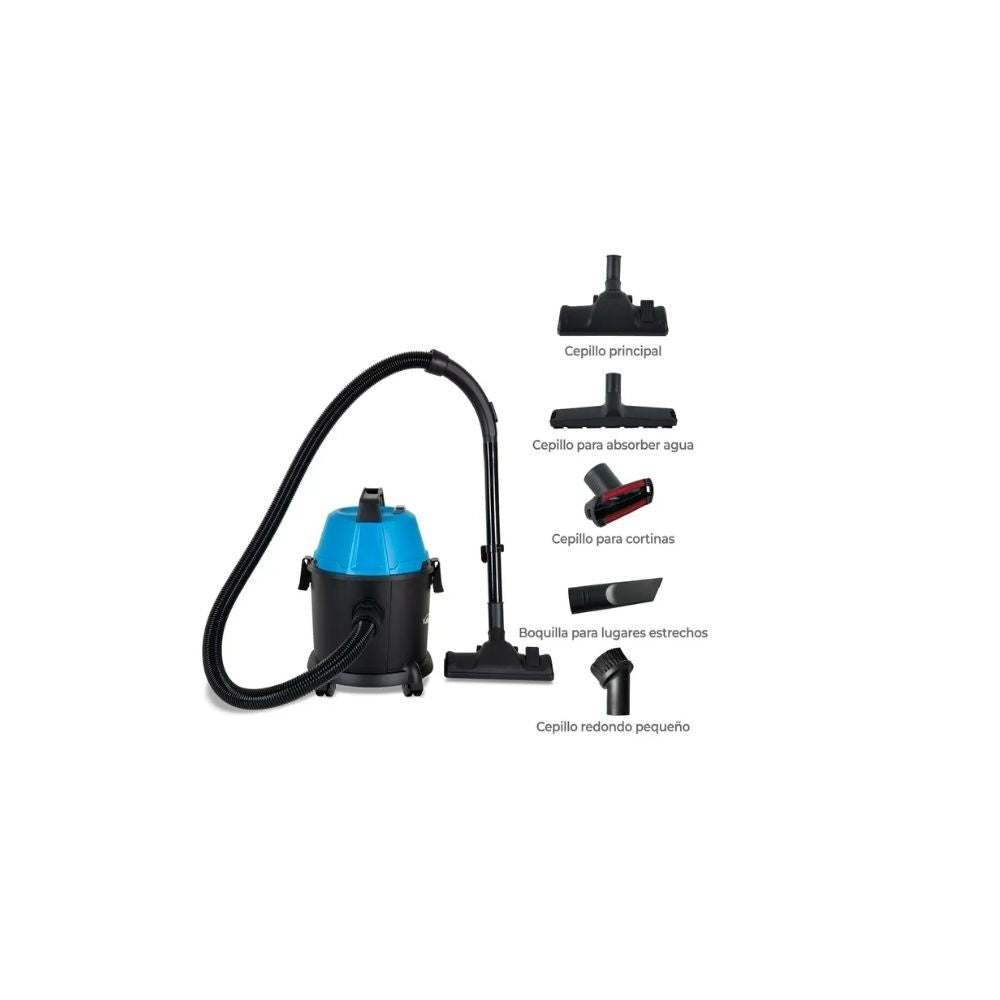 Aspiradora Kalley 3 En 1 Agua Y Polvo 15L 1200W Con Filtro Hepa