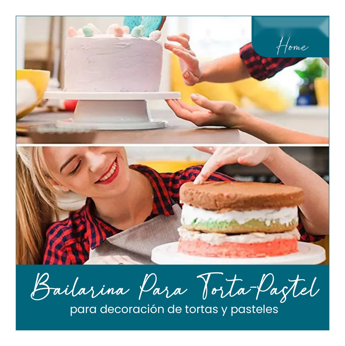 Base Giratoria Pasteleria Para Hacer Tortas Postres Inn Home