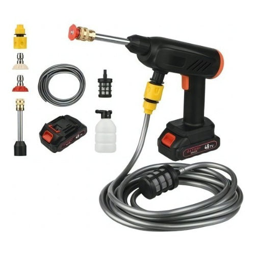 Hidrolavadora Inalambrica Pistola De Lavado Alta Presion Color Negrotomtary Gn-848