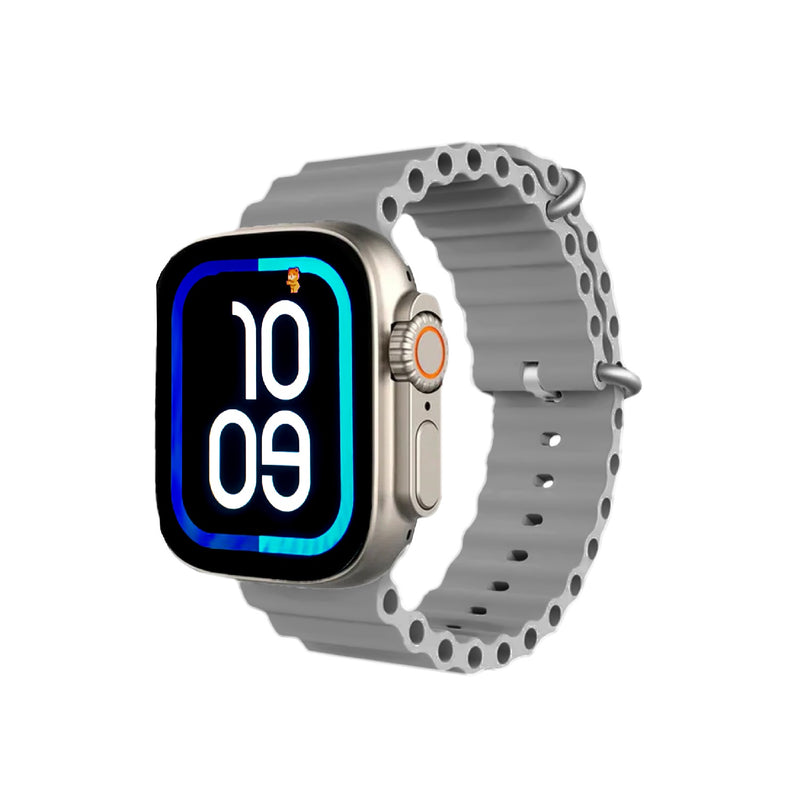 Smartwatch Hk 10 Ultra Amoled Chat Gpt Alta Gama Compatible Con Android Ios Gris Edition