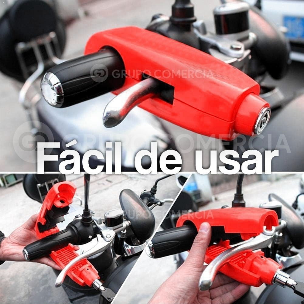 Candado Antirrobo Con Alarma Para Moto Manilar Universal