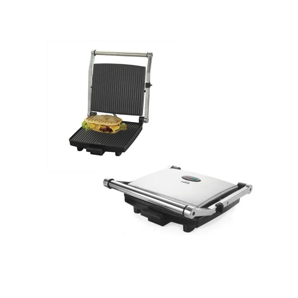 Asador Electrico Kalley 1500W Grill Sandwichera Parrilla Antiadherente