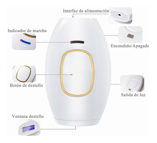 Depiladora De Luz Pulsada Laser Permanente Sin Dolor Lpl