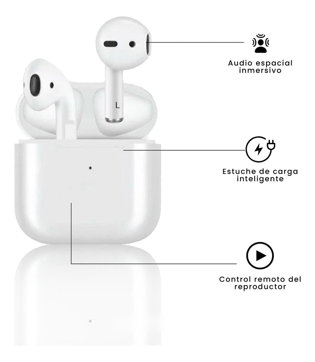 Smartwatch Gr88 Doble Pulso Blanco Imantado Series 8 Sport Con Audifonos Recargables Innovo Tech