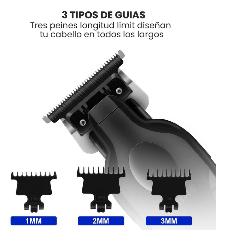 Maquina Peluquera Alta Gama Guias Profesional Corte Preciso