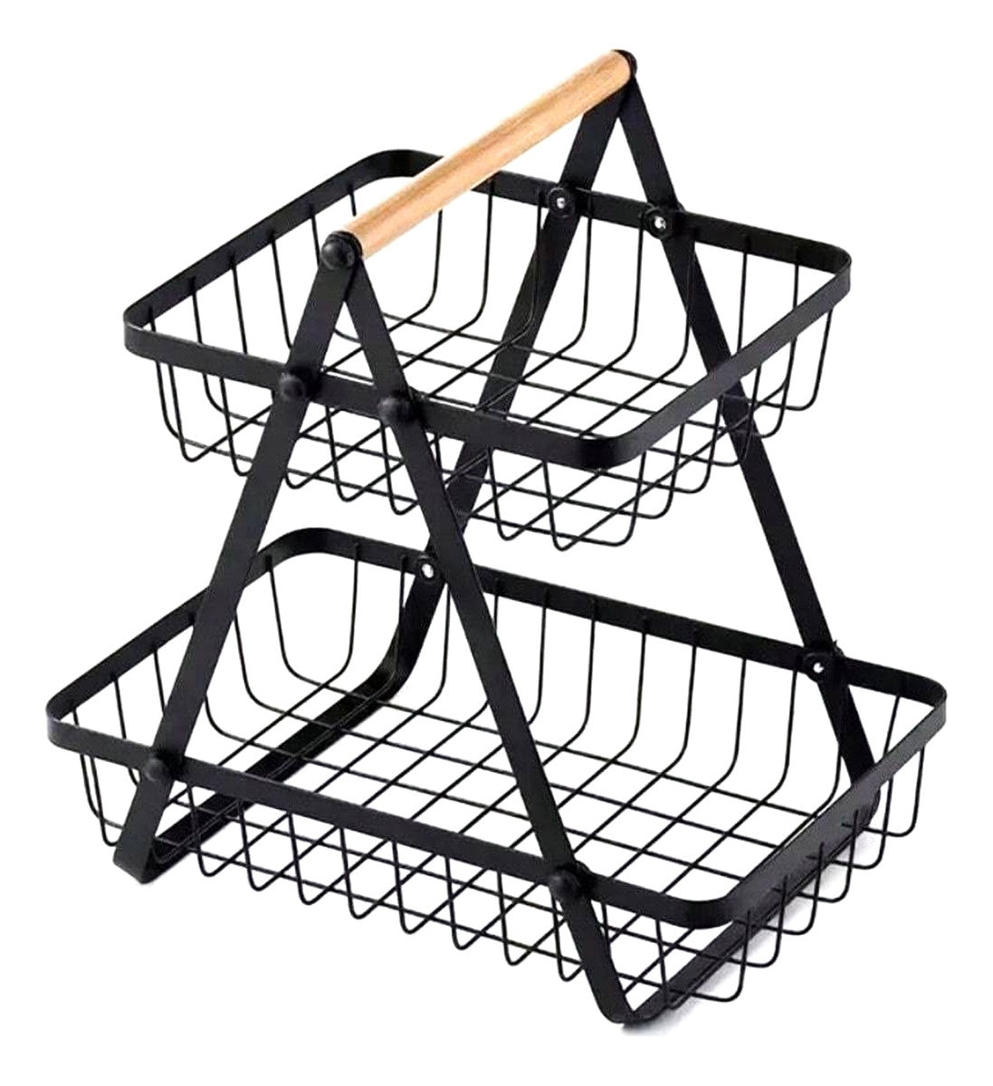 Organizador De Frutas Verduras Alimentos Frutero 2 Niveles Innovo Home