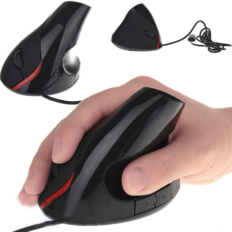 Mouse Vertical Ergonomico Cable Usb 5 Botones Optico Comodo