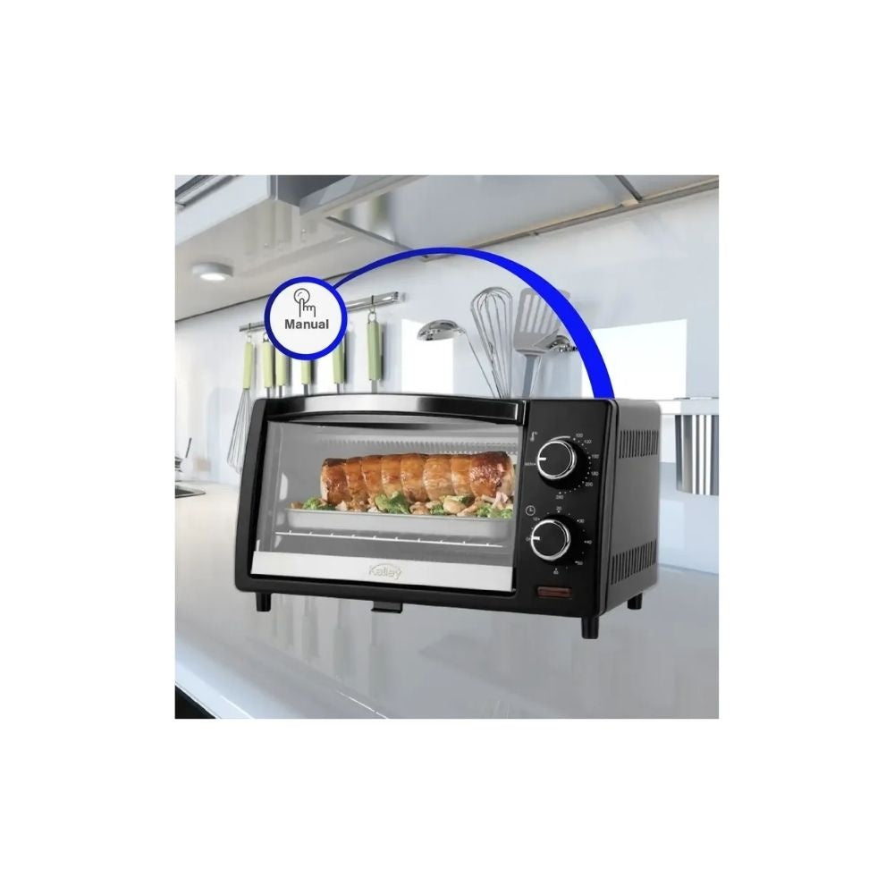 Horno Electrico Kalley 9 Litros - 800W Control De Tiempo