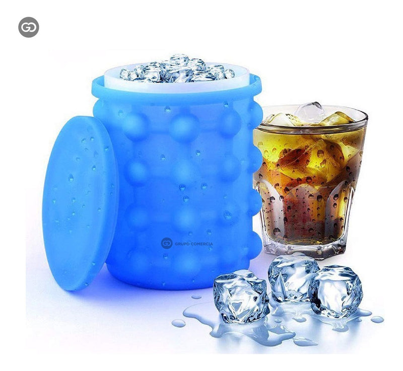 Hielera Molde Silicona Doble Camara Para 120 Cubos De Hielo