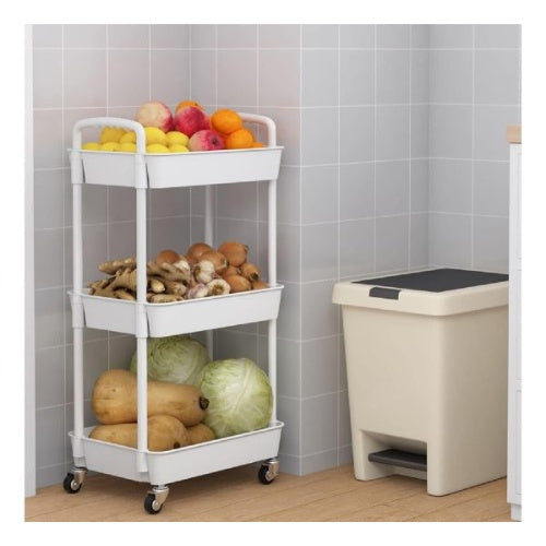Organizador Estante 3 Niveles Con Ruedas Para Hogar