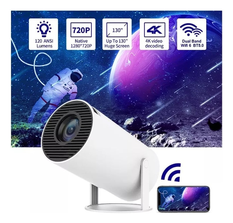 Mini Proyector Portatil 4K Android 11.0 Wifi Hy 300