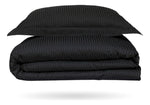 Edredon Microfibra Para Cama Sencilla 2 Fundas Tela Suave Negro