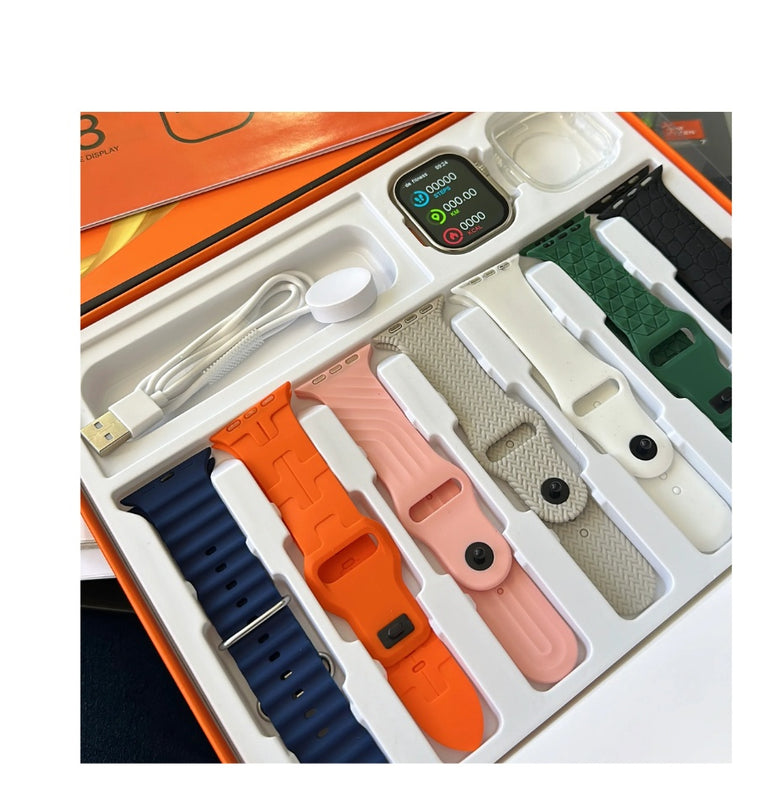 Smartwatch Mobulaa X8 Ultra Max 7 Pulsos Asistente De Voz Sport