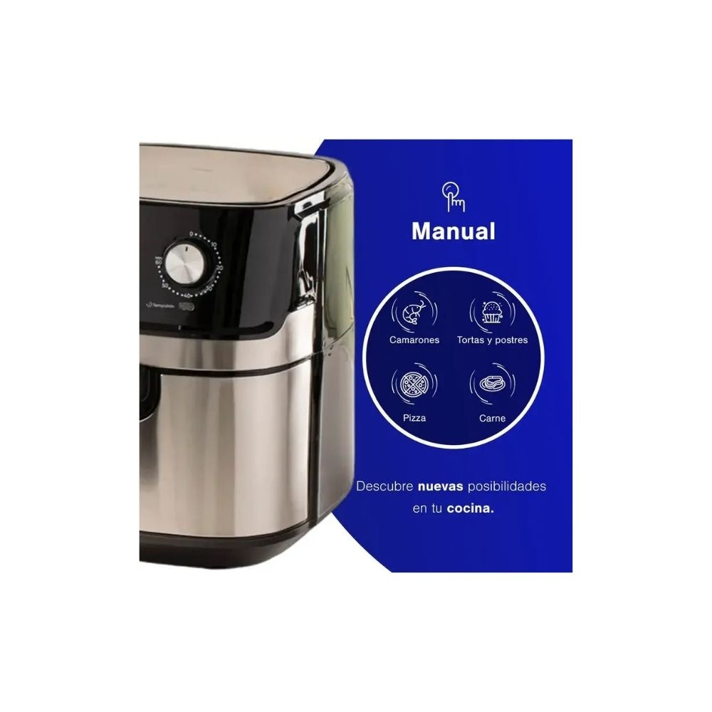 Freidora De Aire Kalley 6.3L Acero Inoxidable