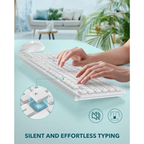 Teclado Para Pc Con Mouse Inalambrico Wireless