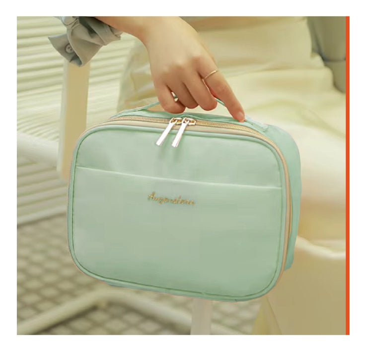 Cosmetiquera Para Dama Organizador Maquillaje Neceser Verde Claro