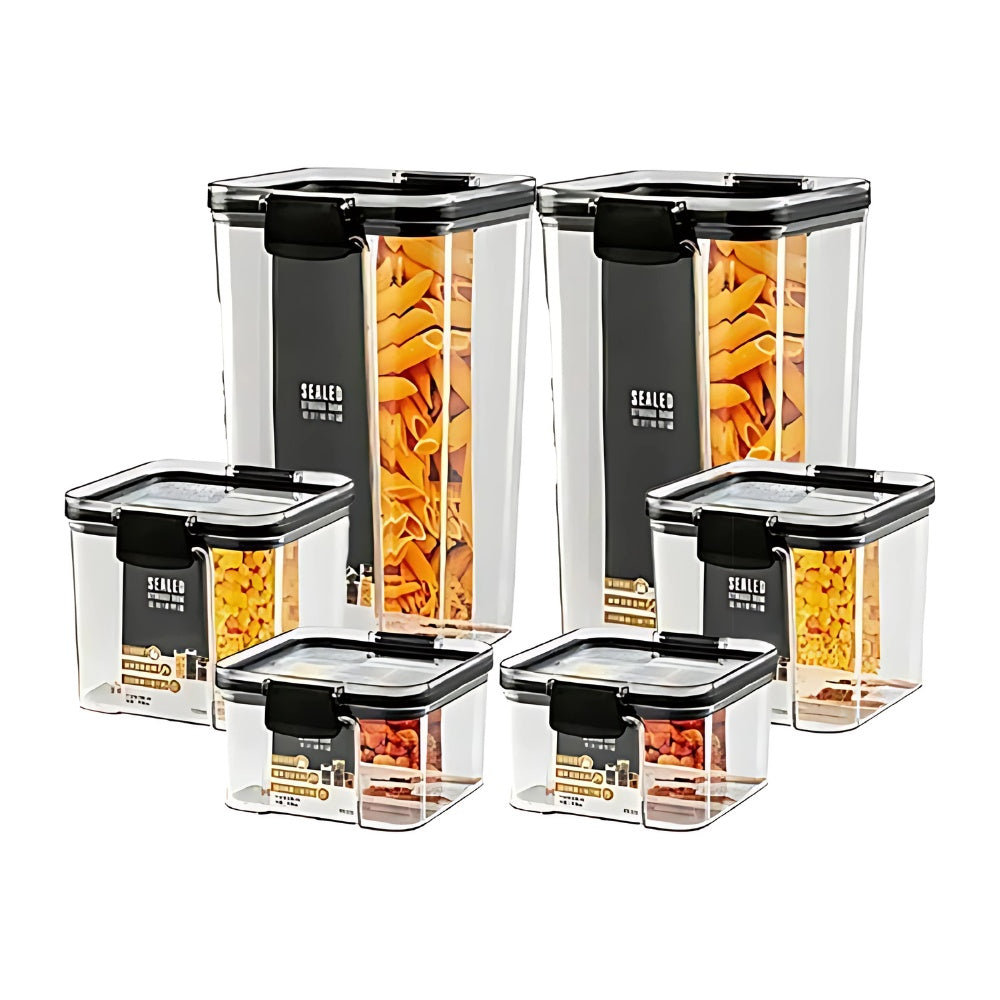 Recipientes Hermeticos 6 Piezas Irrompibles Premium Organizadores De Cocina Alimentos Innovo