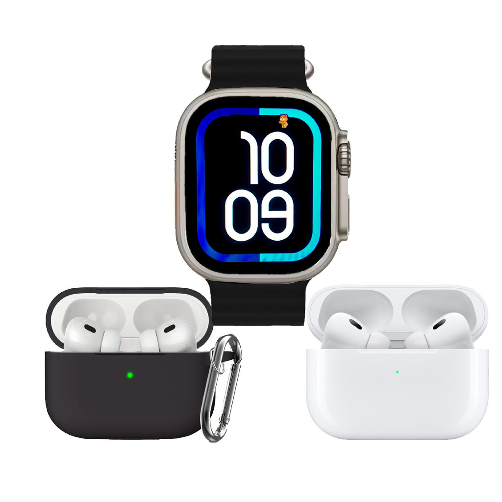 Smartwatch Serie 10 Ultra Hk Amoled Original Con Audifonos Pods 2 Alta Gama