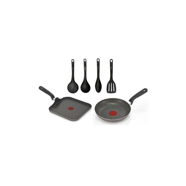 Set De Sartenes Y Utensilios Antiadherentes Imusa Cocina Facil 7 Piezas