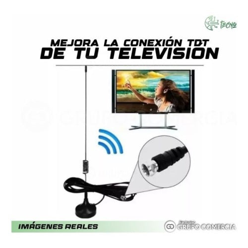 Antena Tdt 1.5 Metros Para Televisor Buena Senal