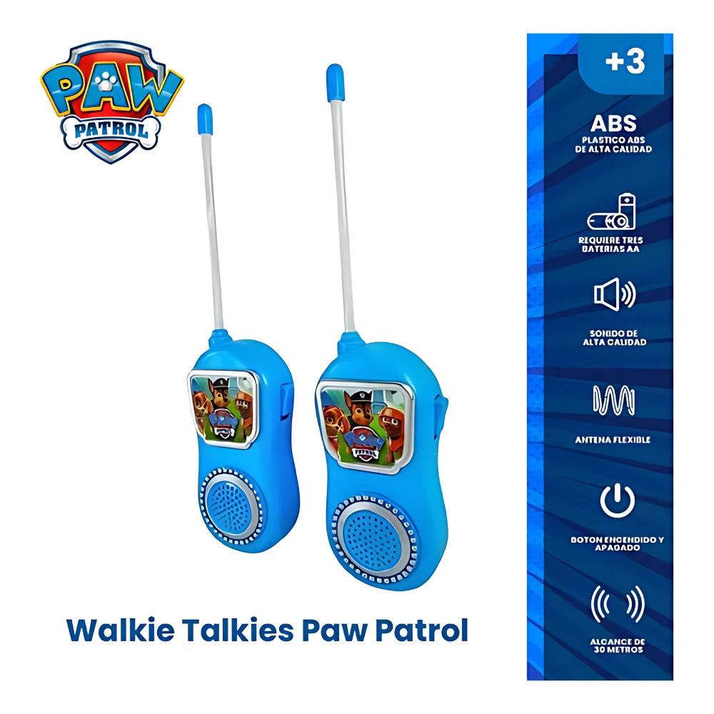 Walkie Talkie Juguete Paw Patrol Ninos X 2