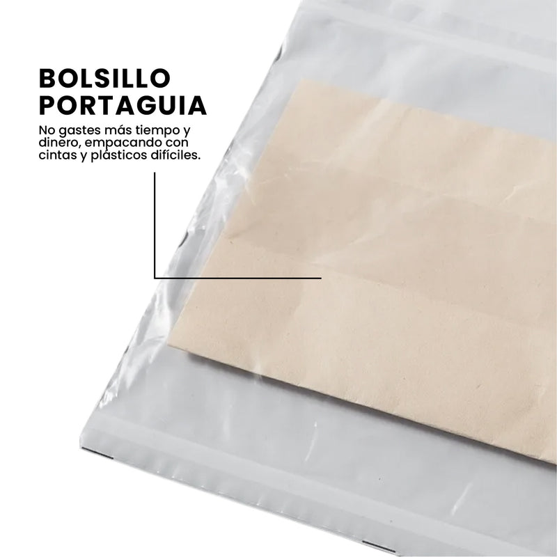 Bolsas De Seguridad Porta Guia Para Mensajeria 41 X 45 Ecommerce Biodegradable