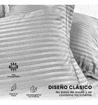 Edredon Microfibra Para Cama Sencilla 2 Fundas Tela Suave Gris Claro