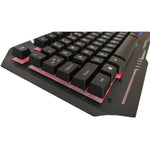 Kit Gamer Teclado Mouse Led Rgb Con Pad Y Auriculares Combo Color Del Teclado Negro