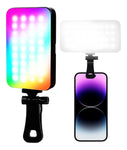 Luz Led Portatil Rgb Spot Mini Para Celular Y Laptop 96 Leds Iluminacion Regulable