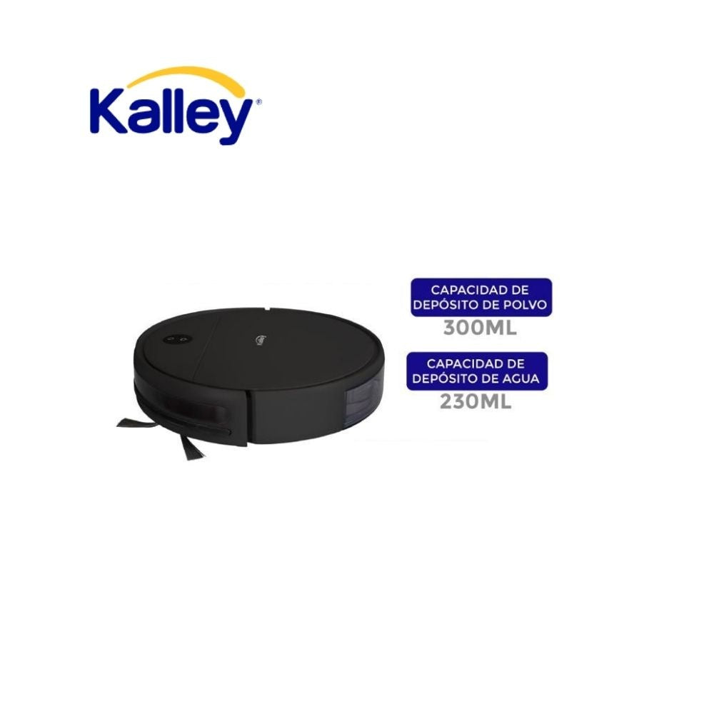 Robot Aspiradora Kalley 2 En 1 Barre Y Trapea Recargable Deposito 300Ml