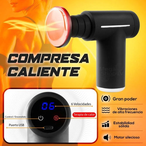 Massage Gun Masajeador Muscular Electrico Pistola Calor Frio Color Gun