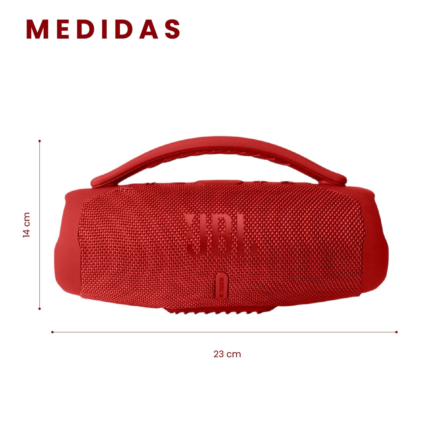 Parlante Mini Boom Box Bluetooth Jbl Inalambrico Rojo Replic 1.1 Innovo Tech