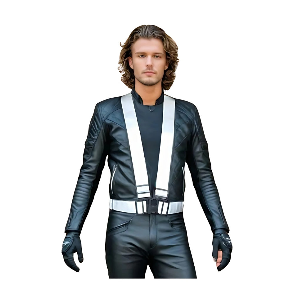 Chaleco Reflectivo Seguridad Motociclistas Alto Brillo Elastico