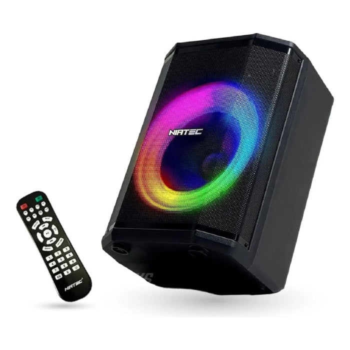 Parlante Bluetooth Portatil Recargable 30W Niatec 8 Rgb Tws Microfono Control Remoto