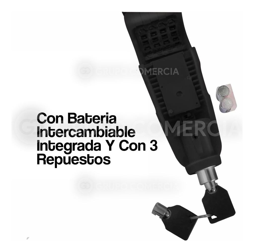 Candado Antirrobo Con Alarma Para Moto Manilar Universal