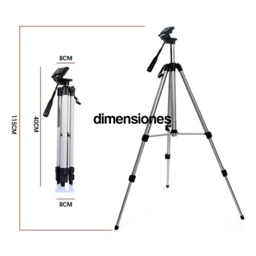 Tripode Con Soporte De Celular Y Control Bluetooth Portable