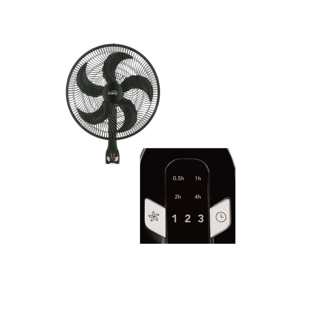 Ventilador Kalley 18" Digital De Pie Con Control Remoto 3 Velocidades 100W