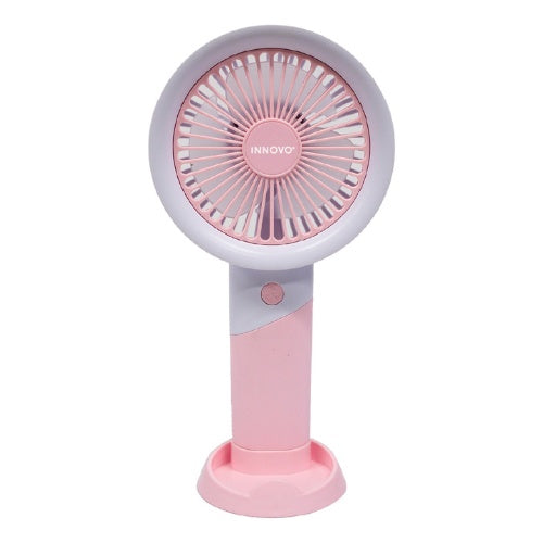 Mini Ventilador Recargable Soporte De Celular 3 Velocidades