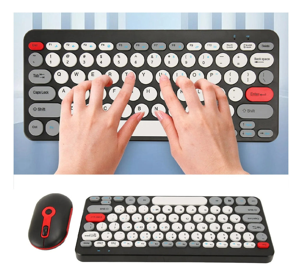 Teclado Mikuso Con Mouse Premium Black Edition Mac Pc